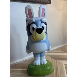 Bluey Easter Light Up 14" Blow Mold Bunny Ears Blue Healer Australian Cattle Dog